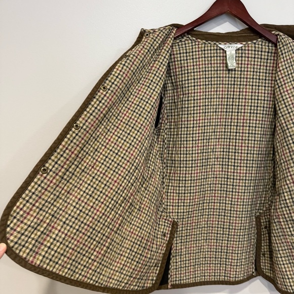 Orvis Womens Barn Jacket Equestrian Chore Coat Flannel Lined Thinsulate Medium - Picture 10 of 15